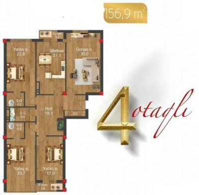Satılır, yeni tikili, 4 otaqlı, 157 m², Bakı, Nərimanov r, Gənclik m.