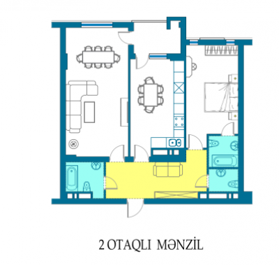 Satılır, yeni tikili, 2 otaqlı, 102 m², Bakı, Xətai r, Şah İsmayıl Xətai m.