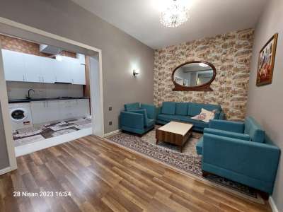 Rent, new building, 2 room, 70 m², Baku, Nasimi r, 8 November m.
