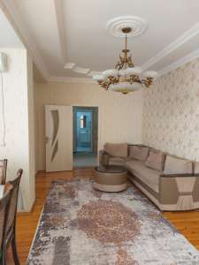 Rent, new building, 3 room, 100 m², Baku, Nizami r, Khalglar Doslugu m.